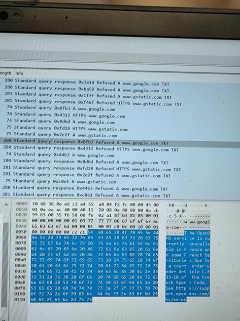 DNS Query Network Capture