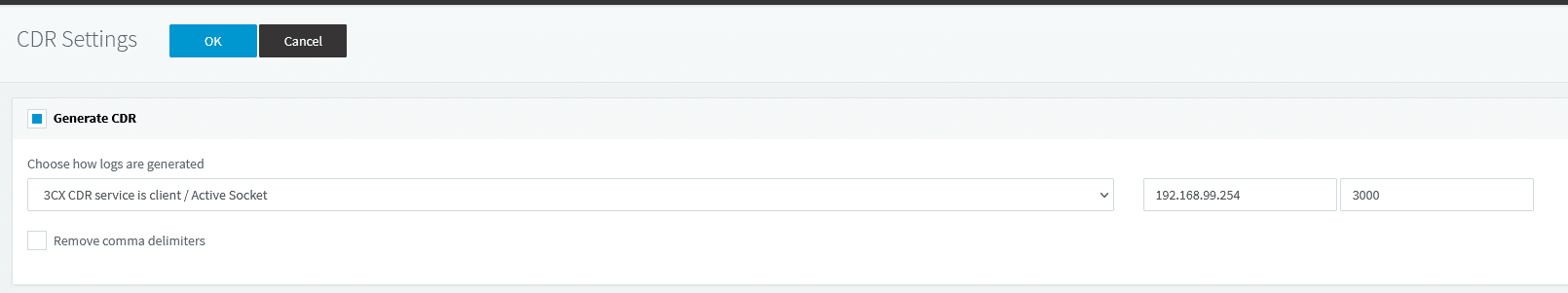 3CX Logging Configuration