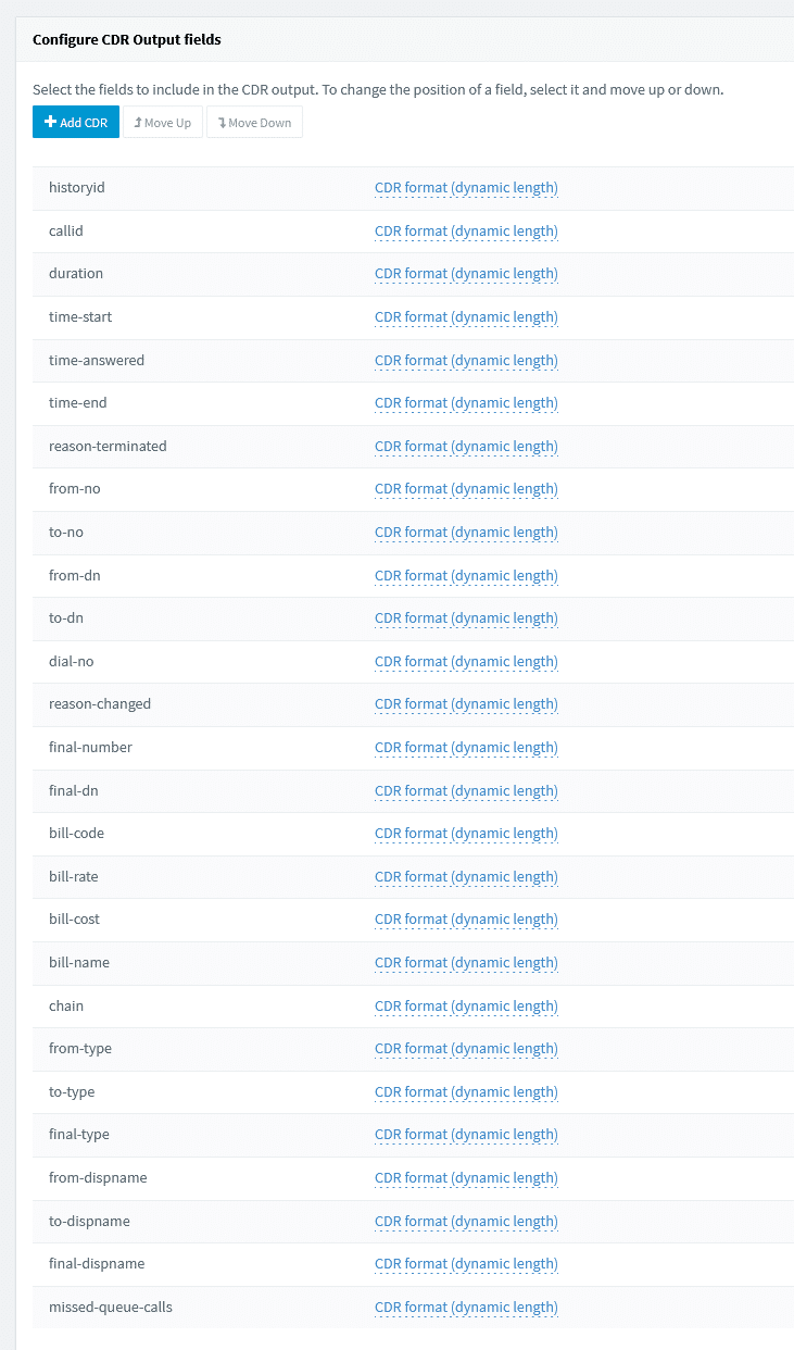 3CX Call Data Fields