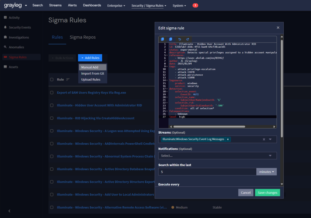 Sigma Rule Added