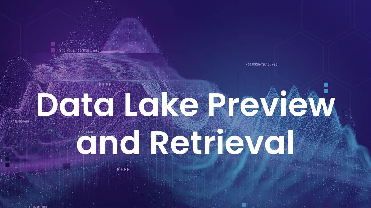 Data Lake Preview and Retrieval