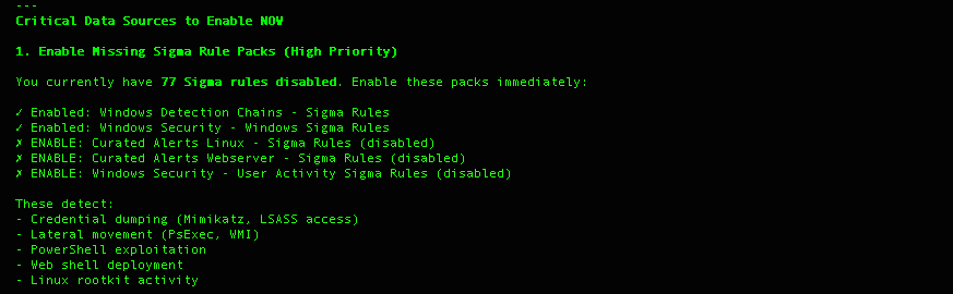 Critical Data Sources to Enable