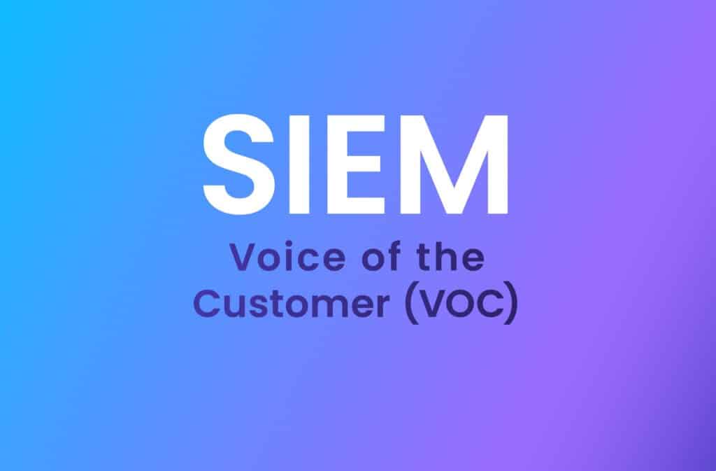 Gartner SIEM Voice of the Customer (VOC)